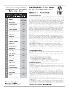 (FEBRUARY 11 – FEBRUARY 13) - kentuckyderby.com