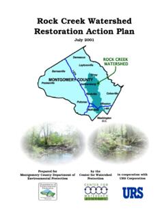 Rock Creek Watershed Restoration Action Plan