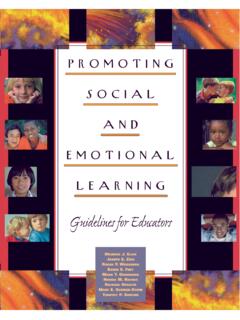promoting social and emotional learning