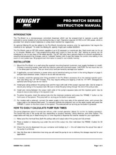 0900904 - Pro-Watch Series Instruction Manual