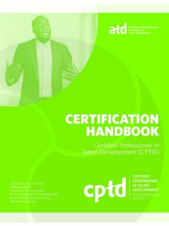 2021-22 CPTD Certification Handbook
