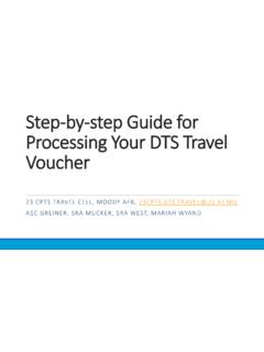 Step-by-step guide for processing your DTS travel voucher