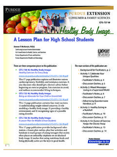 Healthy Body Image: A Lesson Plan for High School Students