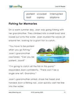 Fishing for Memories - K5 Learning