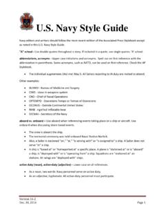 U.S. Navy Style Guide - FITREP &amp; Eval Writing Guide
