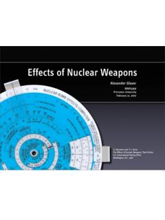 Effects of Nuclear Weapons - Princeton University