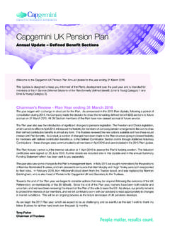 Capgemini UK Pension Plan - capgeminipensions.com
