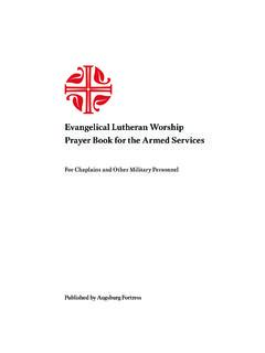 Evangelical Lutheran Worship Prayer Book for the Armed ...