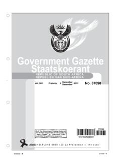 Government Gazette Staatskoerant - gpwonline.co.za