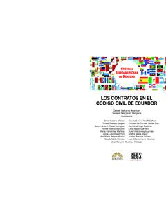 LOS CONTRATOS EN EL C&#211;DIGO CIVIL DE ECUADOR