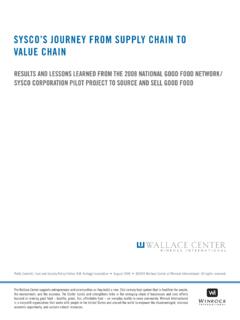 SYSCO’S JOURNEY FROM SUPPLY CHAIN TO …