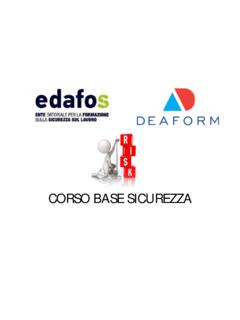 slide Corso Base Sicurezza Lavoro - Ente Datoriale per la ...