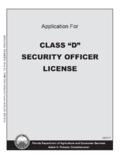 Application For - Florida Department of Agriculture and ...