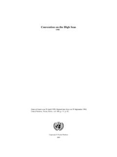 Convention on the High Seas - National Oceanic and ...