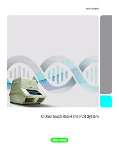 CFX96 Touch Real-Time PCR System - Bio-Rad Laboratories