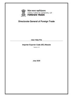 Directorate General of Foreign Trade