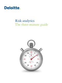 Risk analytics The three-minute guide - Deloitte