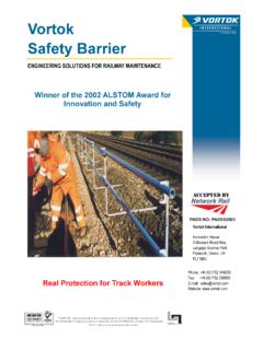 Vortok Safety Barrier - Innovation in Rail Track Safety