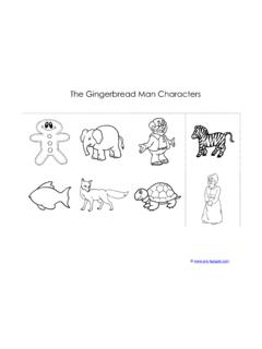 The Gingerbread Man Characters - Pre-K Pages