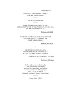 PRECEDENTIAL FOR THE THIRD CIRCUIT Nos. 05-1012 and 05 ...