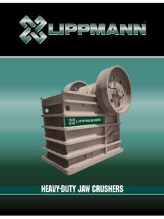 HEAVY-DUTY JAW CRUSHERS - Power Equipment Company