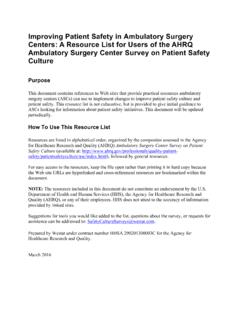 Improving Patient Safety in Ambulatory Surgery Centers: A ...