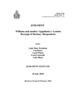 Williams and another (Appellants) v London Borough of ...