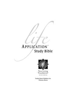 Life Application Study Bible, NLT