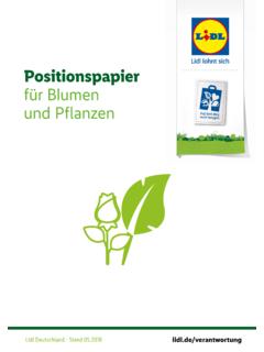 Positionspapier f&#252;r Blumen und Pflanzen - lidl.de