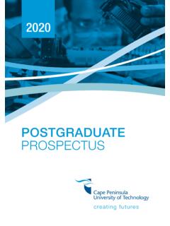 Postgraduate ProsPectus - CPUT
