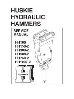 HUSKIE HYDRAULIC HAMMERS - American Electric Power