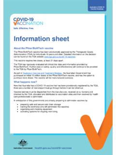 COVID-19 Vaccination information sheet