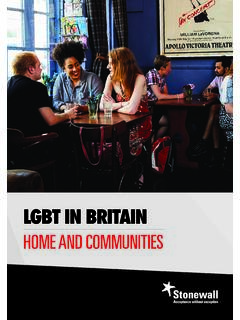 LGBT IN BRITAIN - Stonewall