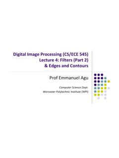 Digital Image Processing (CS/ECE 545) Lecture Filters ...