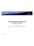 Sample Preparation Strategies for Water Analysis - …