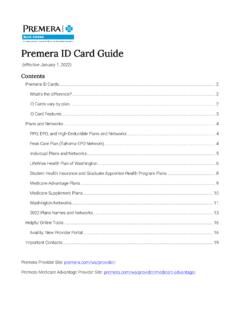 Premera ID Card Guide PBC - Premera Blue Cross