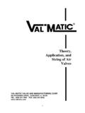 Theory Application and Sizing of Air Valves 4-7-15