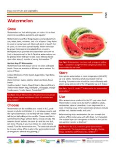 Watermelon - childnutrition.ncpublicschools.gov