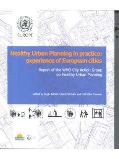 Healthy urban planning in practice: experience of European ...