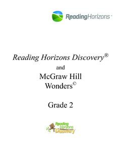 and McGraw Hill Wonders Grade 2 - Reading Horizons