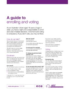 A guide to enrolling and voting