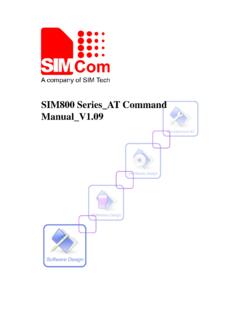 SIM800 Series AT Command Manual V1.09 - ELECROW