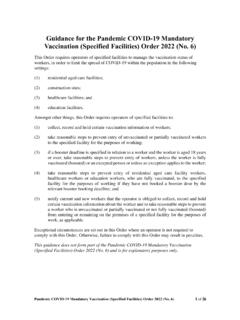 Guidance for the Pandemic COVID-19 Mandatory Vaccination ...