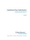 TitlePage CyberSource Payer Authentication