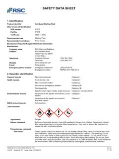 SAFETY DATA SHEET - Carquest