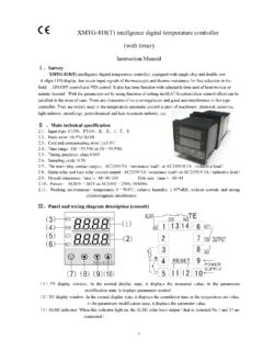 XMTG-818(T) intellgence digital temperature …