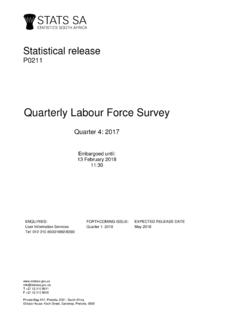 Quarterly Labour Force Survey - statssa.gov.za
