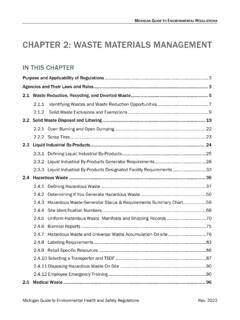CHAPTER 2: Waste Management - Michigan