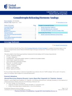 Gonadotropin Releasing Hormone Analogs - …