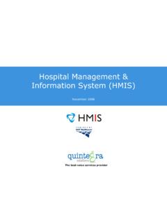Hospital Management &amp; Information System (HMIS)